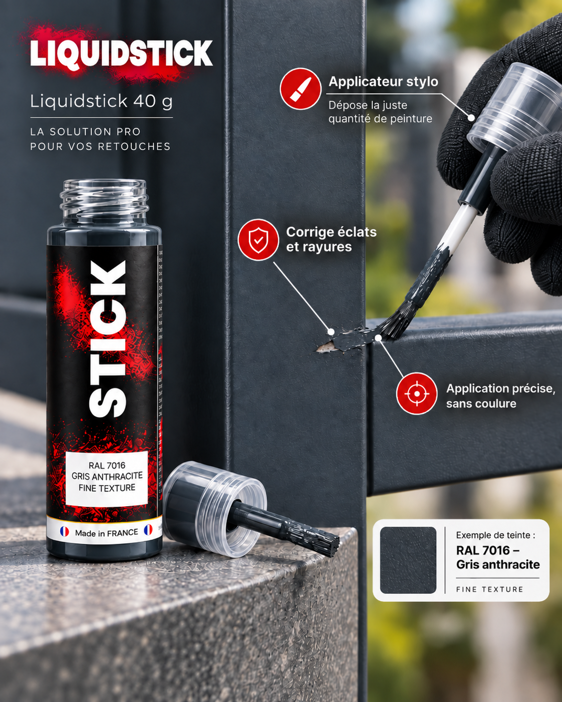 Liquidstick - Stick de Retouche Liquide – 40 gr Mister Paint