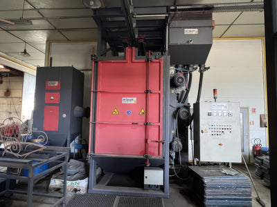 Grenailleuse automatique à charge suspendue tournante – WHEELABRATOR