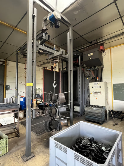 Grenailleuse automatique à charge suspendue tournante – WHEELABRATOR