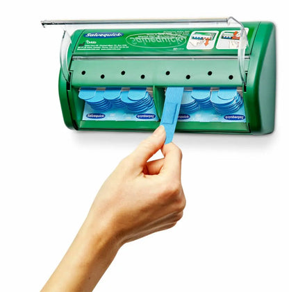 distributeur de pansement bleu détectable avec un tirage facile pour un usage pratique